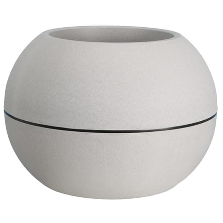 Boule plastique granit D40 H28 coloris stone à rétention d'eau