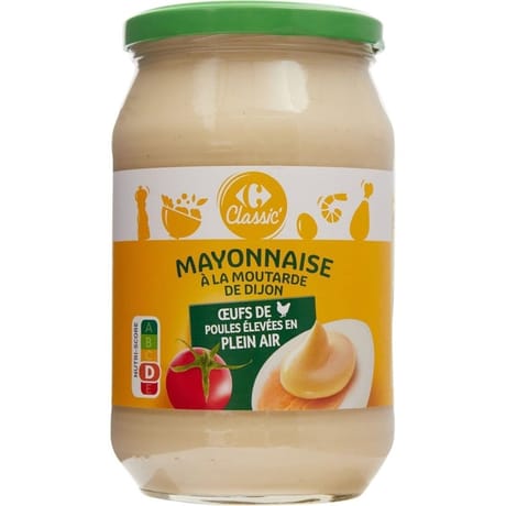 Carrefour classic' mayonnaise à la moutarde de Dijon 718g