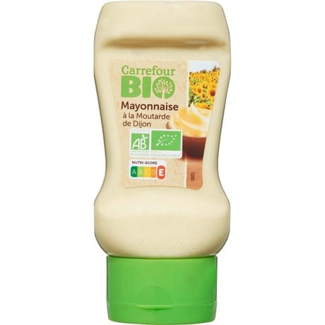Carrefour bio mayonnaise à la moutarde de Dijon 238g