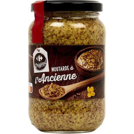Carrefour original moutarde à l'ancienne savoureuse 350g