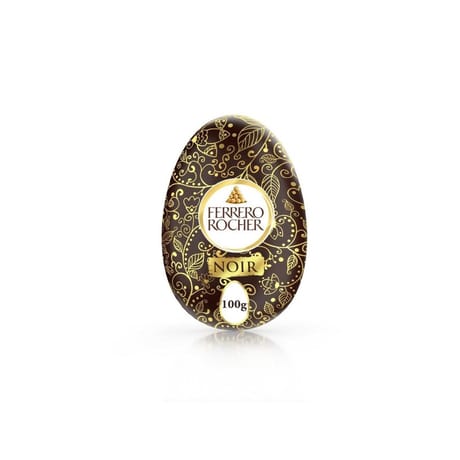 Ferrero rocher moulage oeuf chocolat noir et noisettes x1-100g