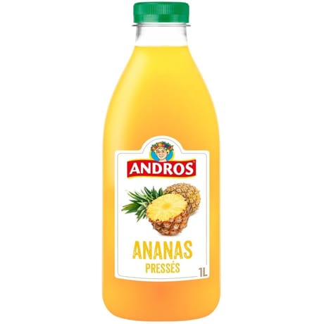Andros jus d'ananas pressés 1l