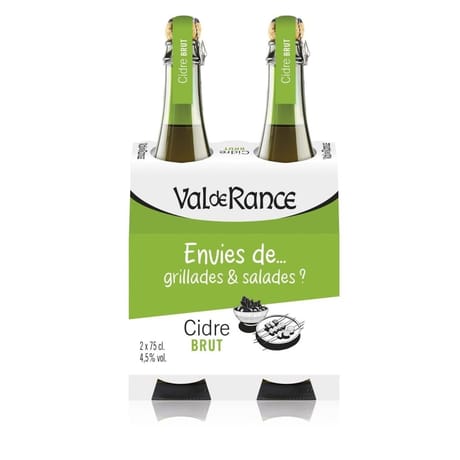 Cidre bouche envies de brut 2x75cl Vol.4.5%