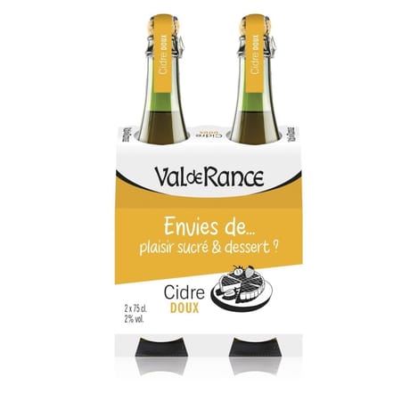Cidre bouche envies de doux 2x75cl Vol.2%