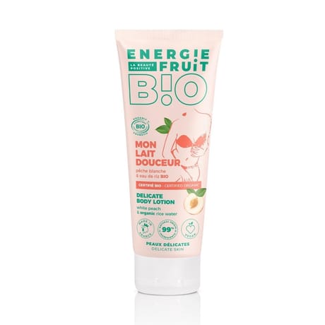 Energie fruits lait corps pêche