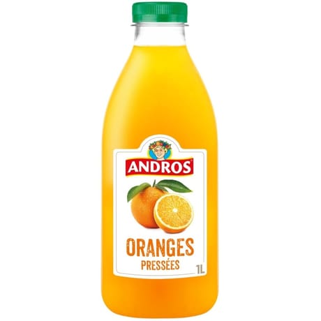 Andros pur jus d'oranges pressées 1l