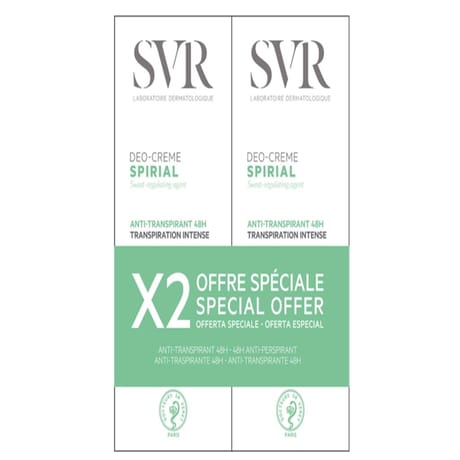 Svr spirial deodorant creme 2x50ml