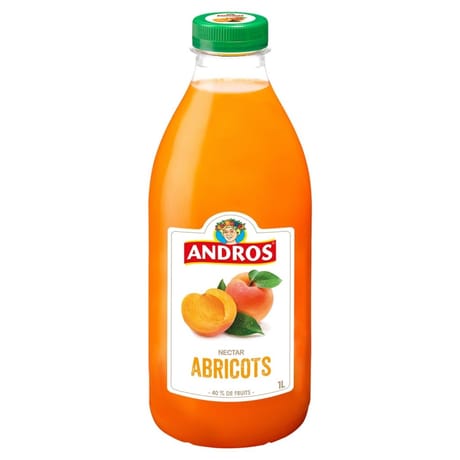 Andros nectar d'abricots recette onctueuse 1 L