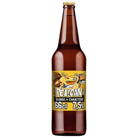 Pelican blonde de caractère non-filtrée bouteille 66cl 7.5°