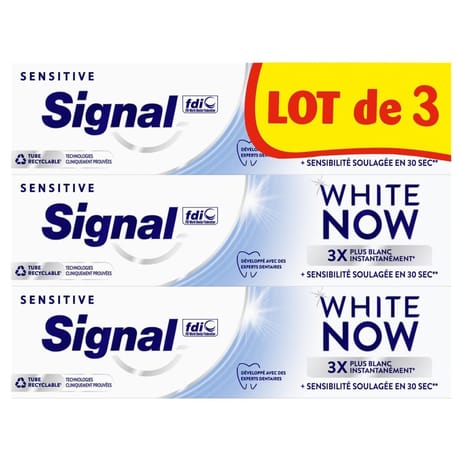 Signal toothpaste white now senstive 225ml
