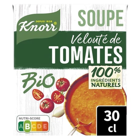 Knorr mouliné tomates oignons et pointe d'herbes bio 300 ml 311g