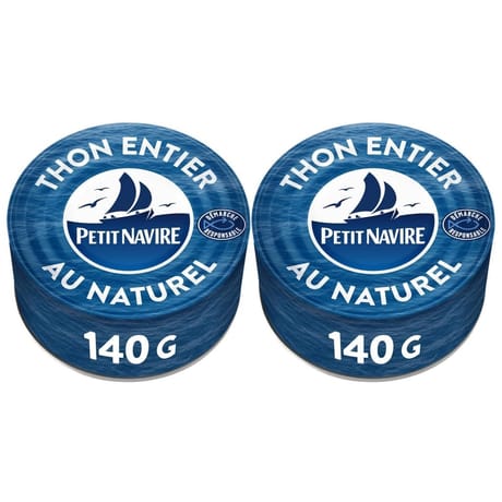 Petit navire thon naturel démarche responsable 140gx2