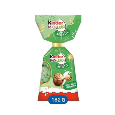 Kinder mini eggs noisettes sachet x1-182g