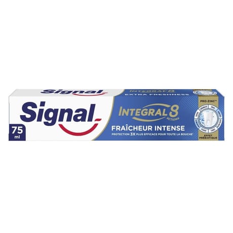 Signal integral 8 dentifrice fraicheur intense prebiotique 75ml