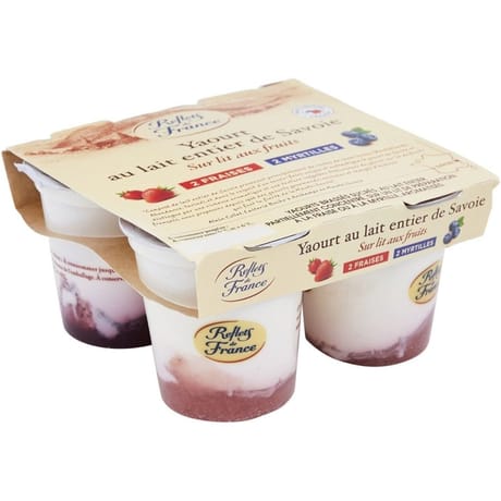 Reflets de France yaourt aux fruits rouges 4x150g