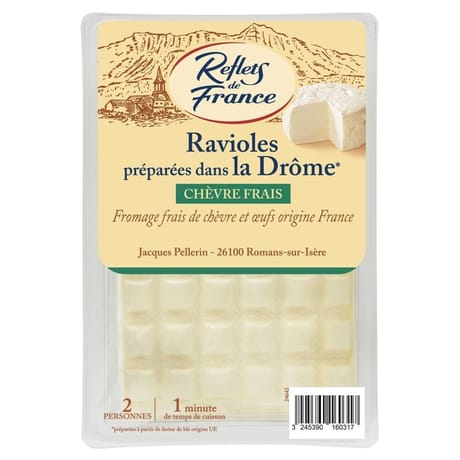 Reflets de France ravioles au chèvre de la Drôme 240g