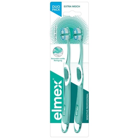 Elmex sensitive brosse à dents manuelle extra souple x2