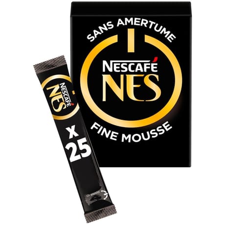 Nescafé Nes - Café soluble sans amertume - 25 sticks - 50g