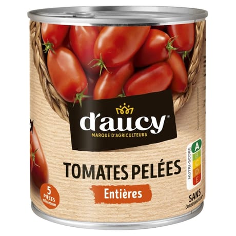 D'aucy tomates pelées 4/4 476g