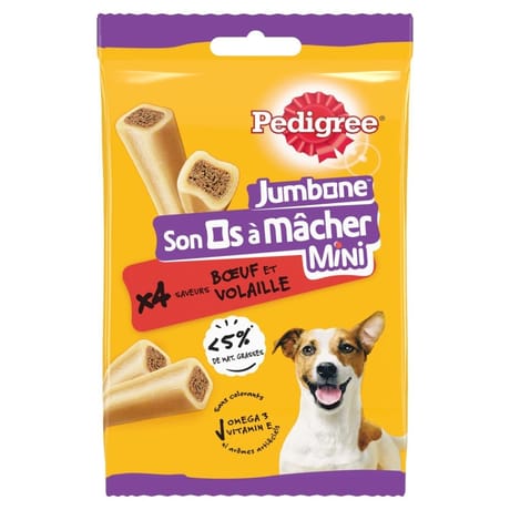 Pedigree os à mâcher pour petit chien x4 160g