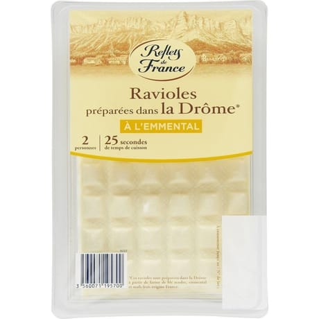 Reflets de France ravioles de la Drôme à l'emmental 240g