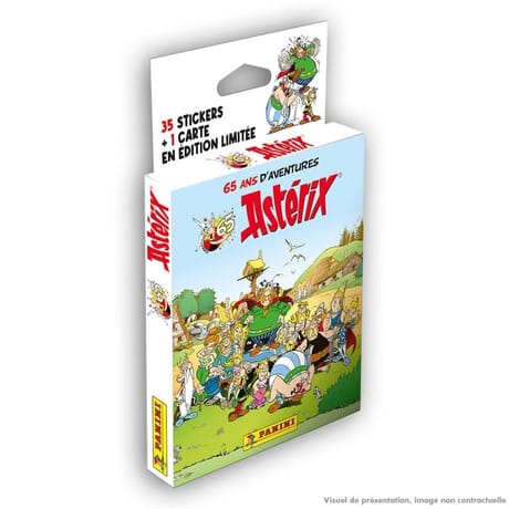 Album Panini - Astérix (65ème anniversaire) blister 7 pochettes