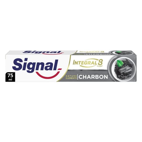 Signal dentifrice antibactérien integrale 8 nature elements charbon 75ml