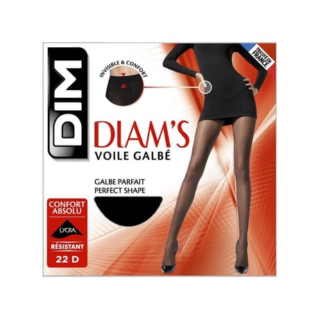 Collant voile galbe 22D diam's Dim NOIR 0HZ T5