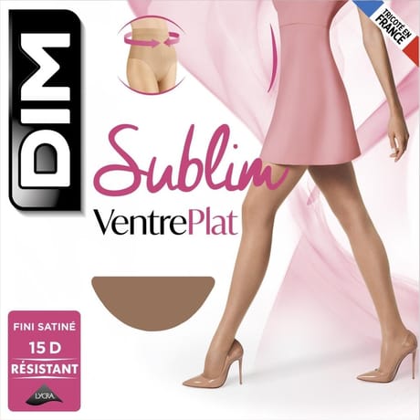 Collant voile 15D ventre plat sublim Dim GAZELLE T4