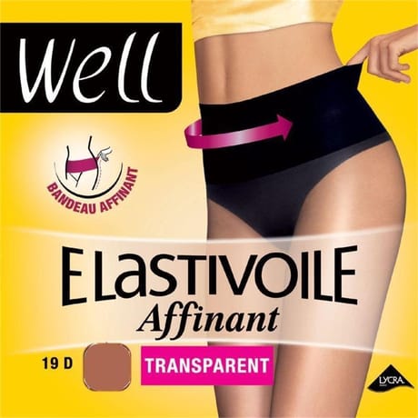 Collant transparent affinant 19D élastivoile Well IBIZA T3