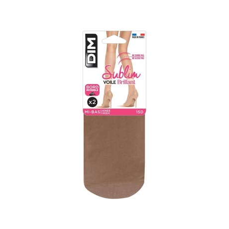 2 paires de mi bas Sublim voile brillant 15D Dim GAZELLE 2MS 35\41