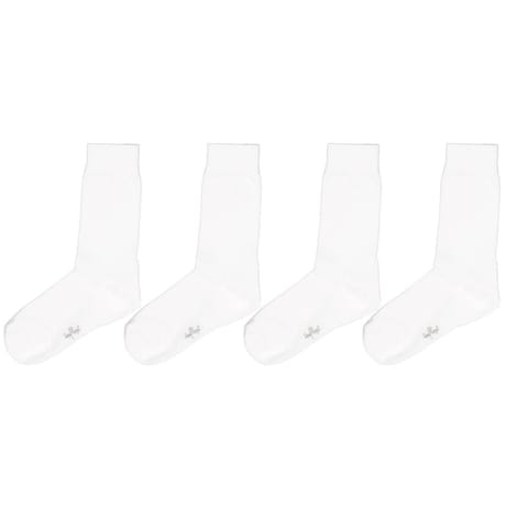 2 paires de mi chaussettes unies homme BLANC T43\46