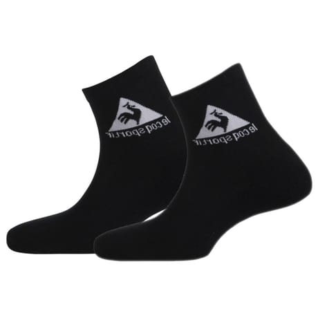 2 paires de socquettes tiges courtes Le Coq Sportif NOIR 8000 39\42