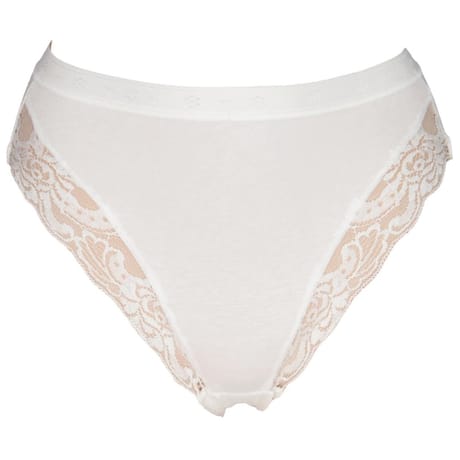 Slip tai dentelle BLANC T46