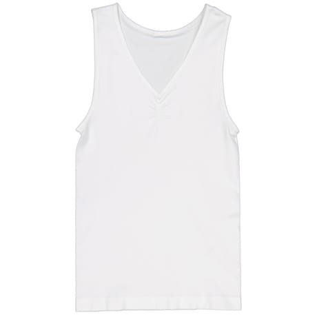 Débardeur uni "sans coutures côtés" BLANC T34\36