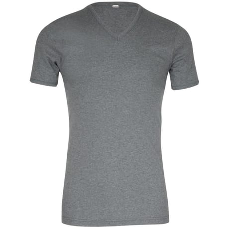 Tee-shirt manches courtes col V homme Héritage Eminence 6600 GRIS CHINE T8