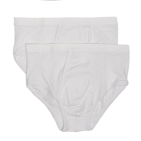 Lot de 2 slips taille haute Basic bio Athena 250 BLANC/BLANC T4