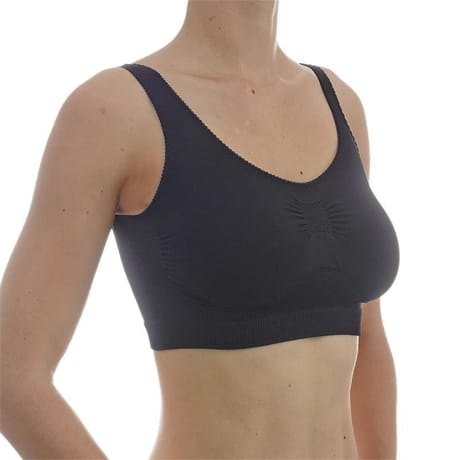 Brassière sport "sans coutures côtés" NOIR T34\36