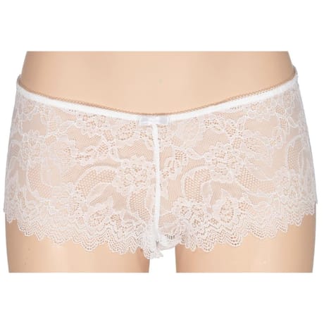 Shorty tout dentelle uni BLANC T46\48
