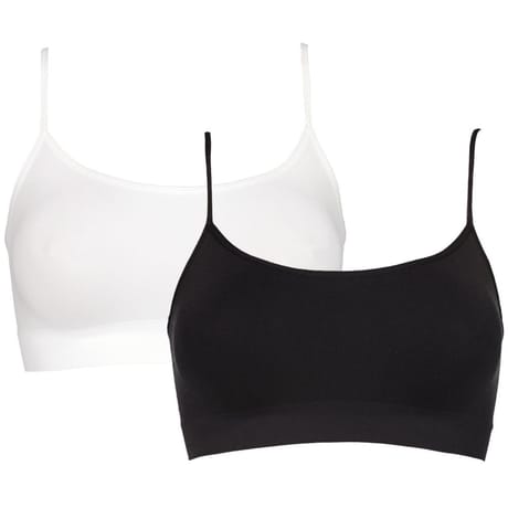 Brassière unie "sans coutures côtés" NOIR T50\52