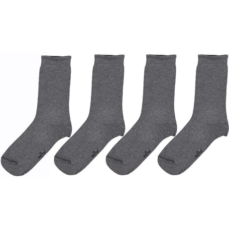2 paires de mi chaussettes bord non comprimant GRIS T43/46