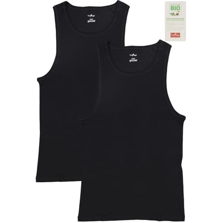 Lot de 2 débardeurs noir homme NOIR/NOIR T7