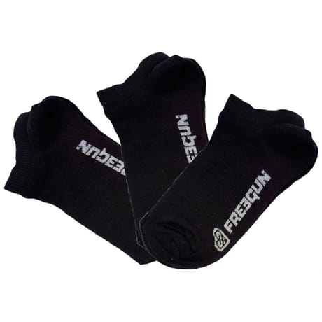 Lot de 3 paires de socquettes invisibles sport fille Freegun NOIR/NOIR/NOIR 36\40