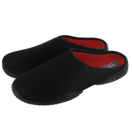 Mule maille 3D femme NOIR/ROUGE RCT 39