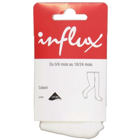 Collant uni coton bébé Influx ECRU 18/24MOIS