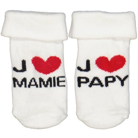 Paire de bottons bébé BLANC 0\6MOIS