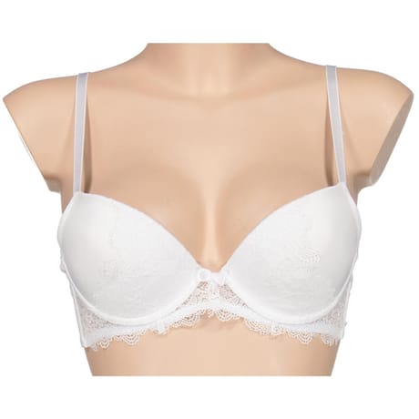 Soutien gorges ampliformes micro dentelle uni ligne Jorianne BLANC 95A