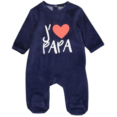 Dors bien j'aime maman papa bébé garçon MARINE PAPA 18MOIS