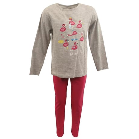 Pyjama long manches longues GRIS CHINE 4ANS