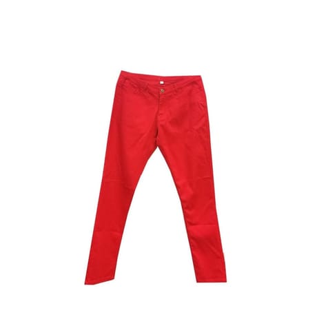 Pantalon femme ROUGE T44